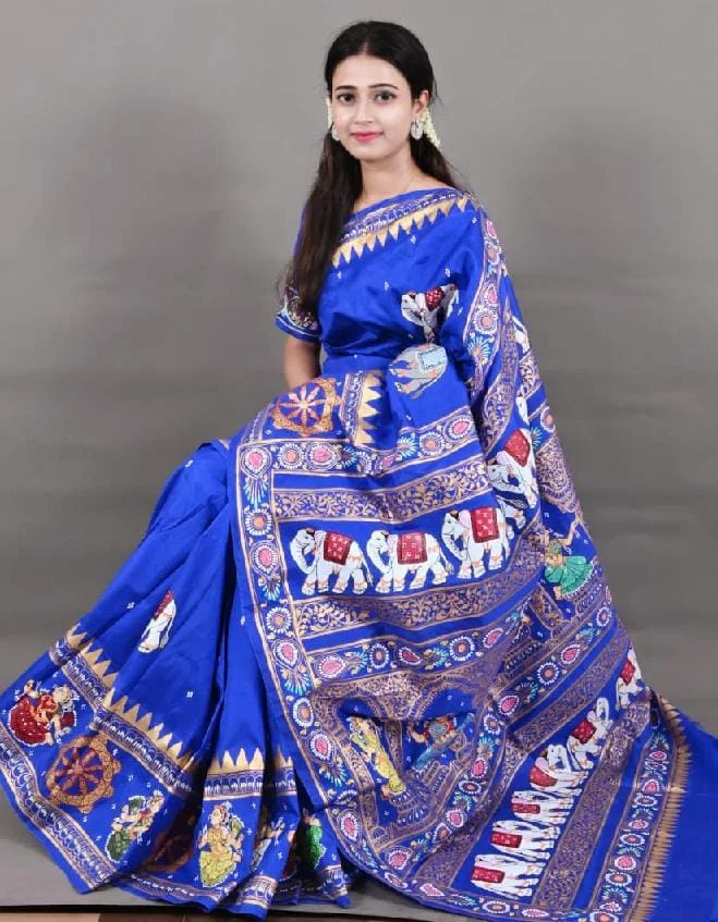 Sri Ganesh Floral Patterned Multicolour Chandua